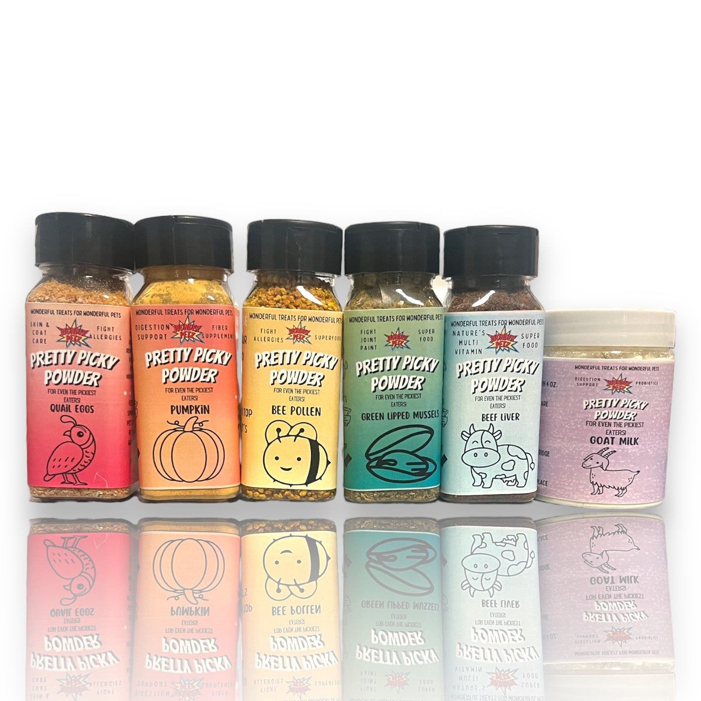 Rainbow Pretty Picky Powder Collection | Wonder Petz Treats