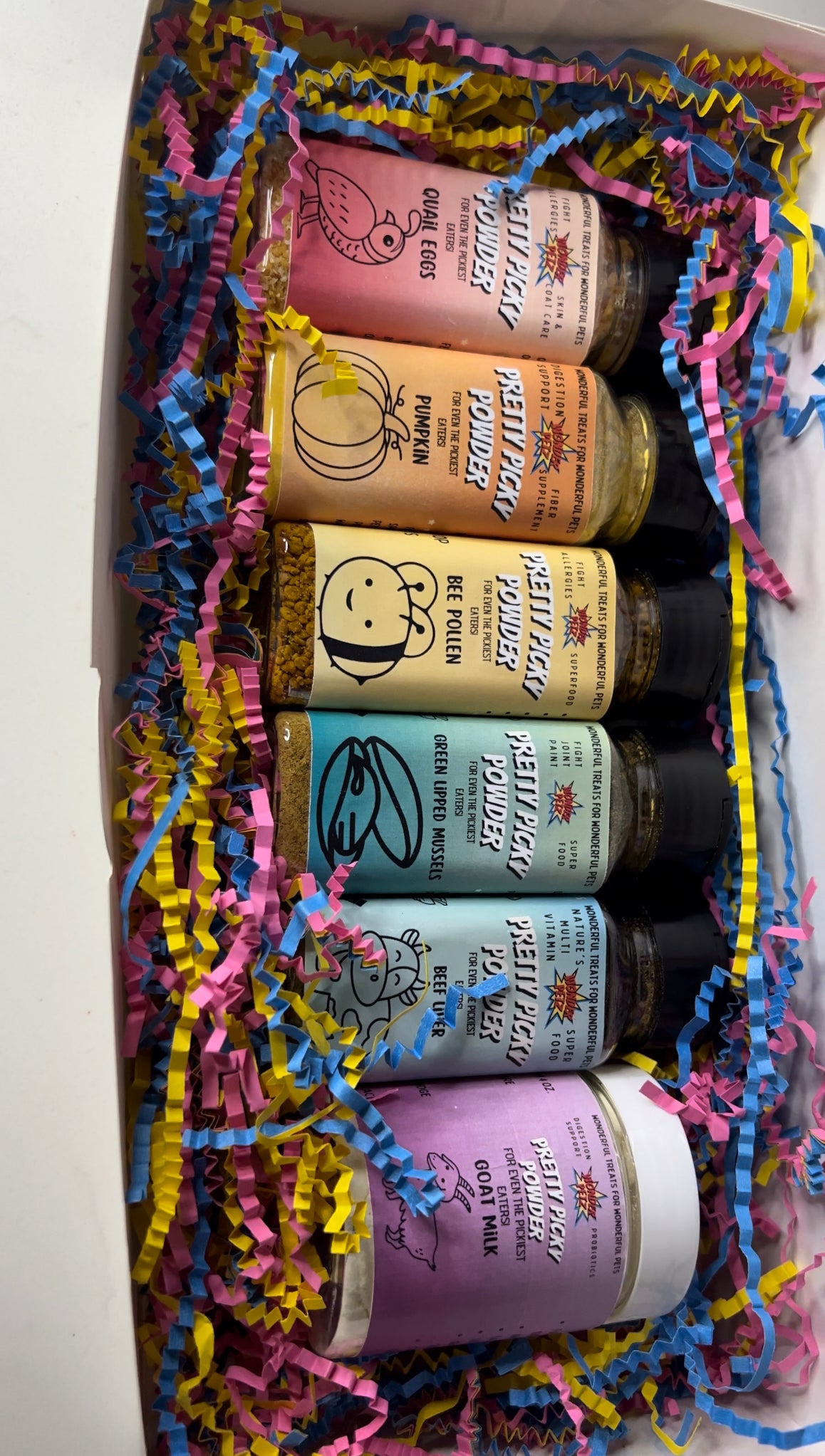 Rainbow Pretty Picky Powder Collection | Wonder Petz Treats
